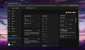 The Proxmox VM controls in HASS