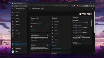 The Proxmox VM controls in HASS