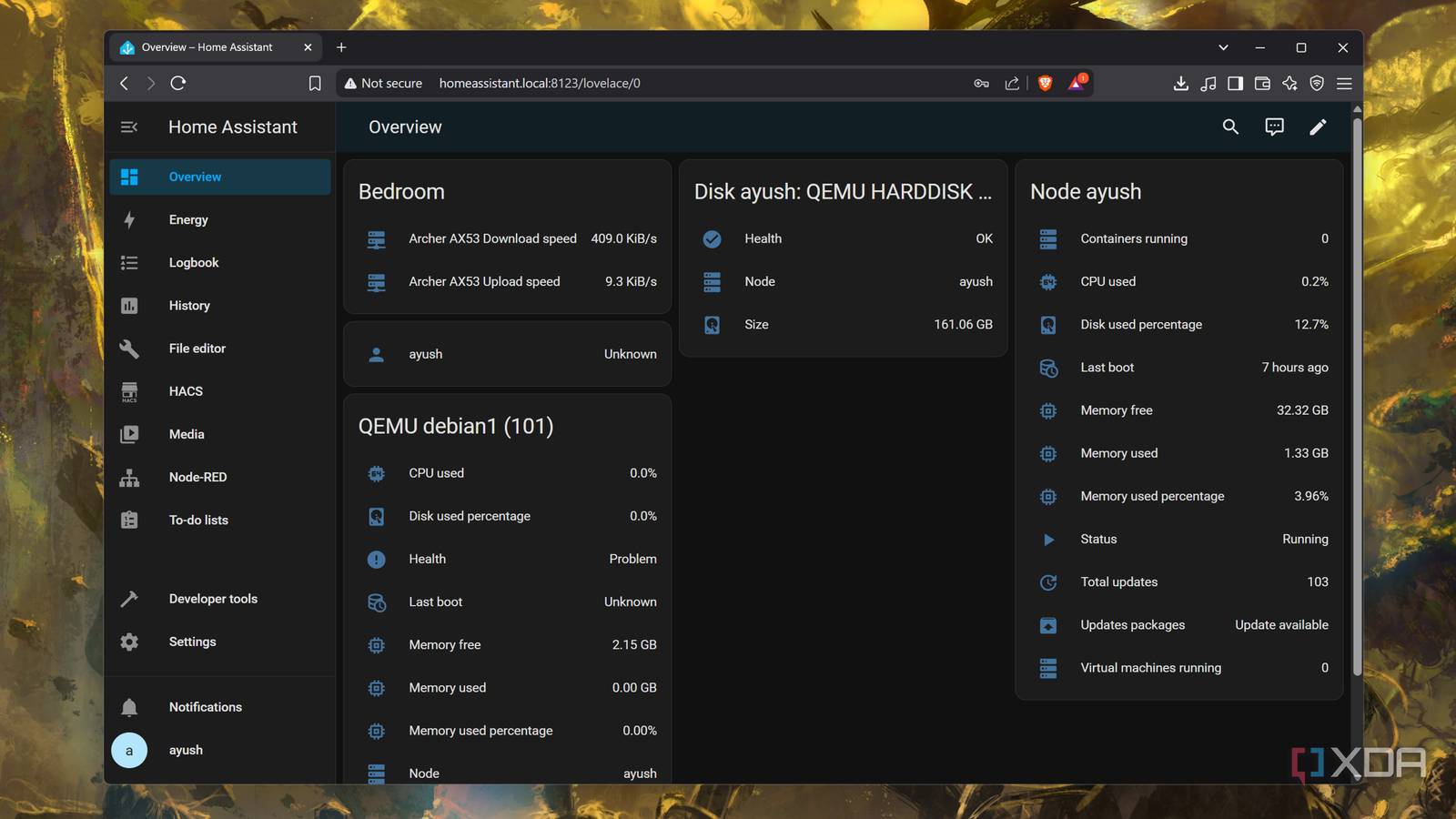 Controlling Proxmox from Home Assistant