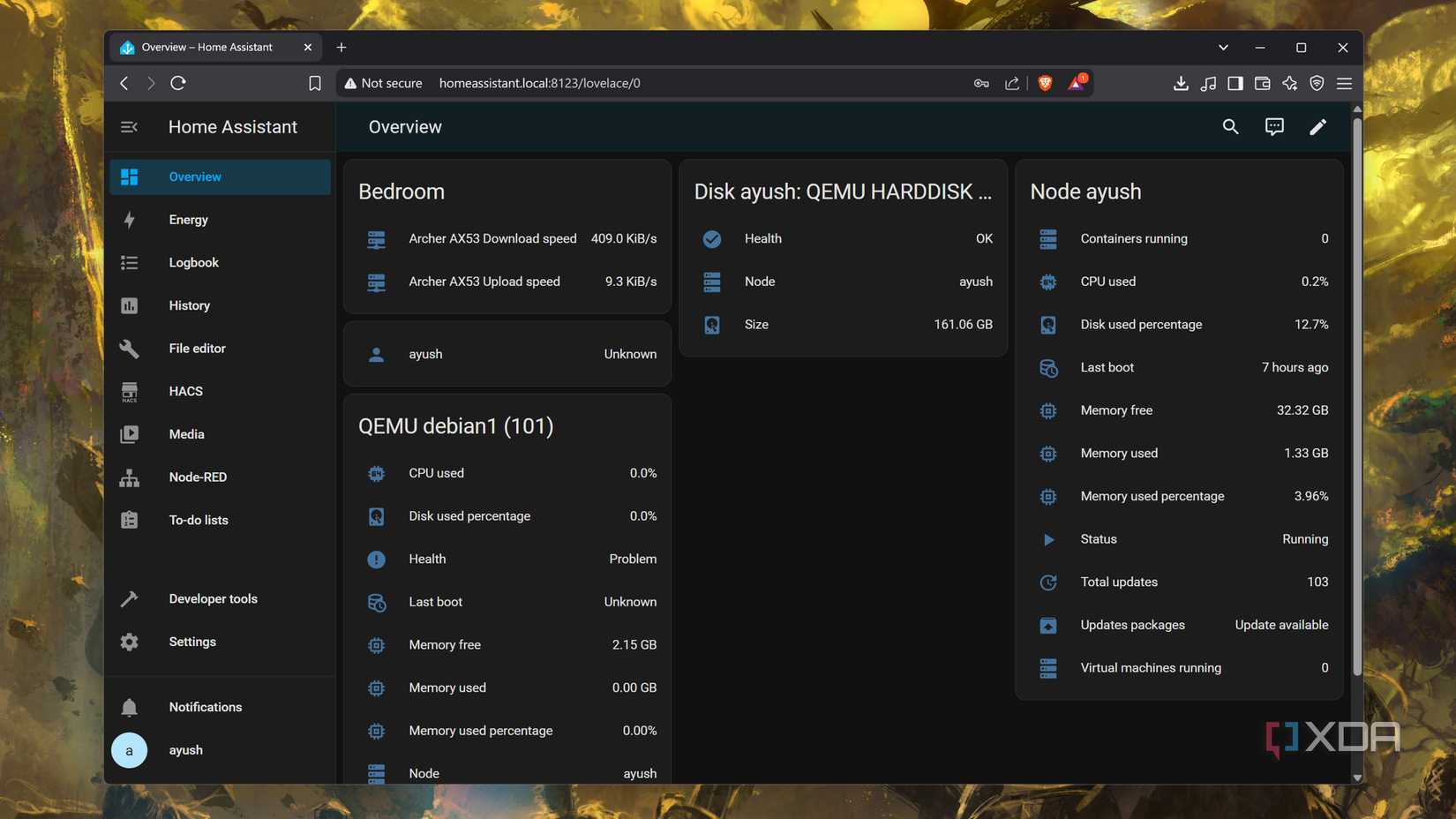 Controlling Proxmox from Home Assistant