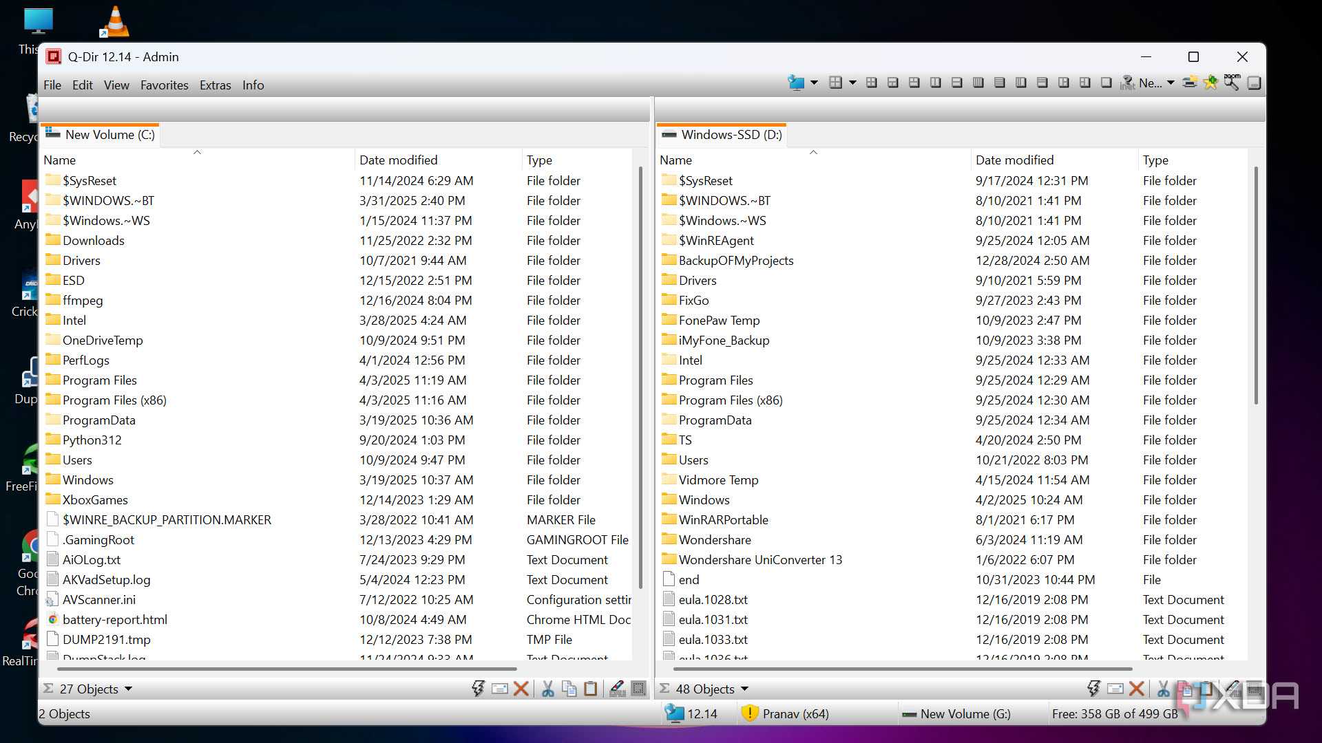 Multiple Pane Menu 5 best dual-pane file managers for Windows power users