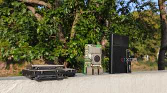 A Raspberry Pi with a couple of HDDs