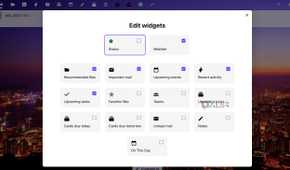 Nextcloud widgets