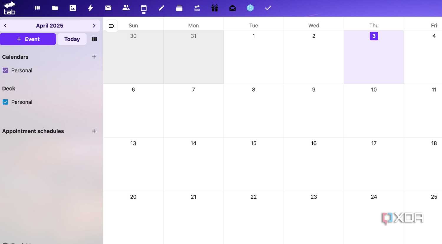 Nextcloud calendar