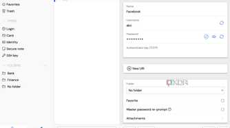 Bitwarden add a new entry