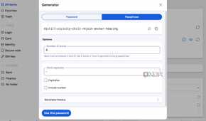 Bitwarden password generator