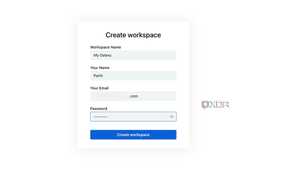 Docmost create workspace