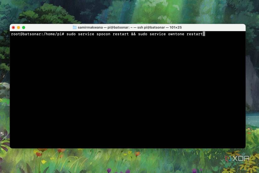 Run the command in Terminal to restart OwnTone server and SpoCon service 