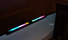 RGB lighting on the monitor light bar