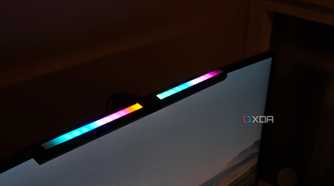 RGB lighting on the monitor light bar