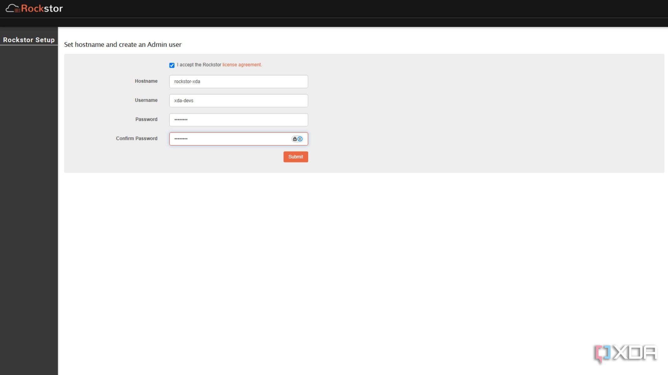 rockstor-login
