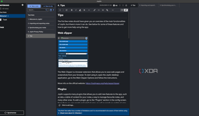 A screenshot of Joplin with the Note Tabs plugin.