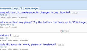 A screenshot of the Git subreddit.