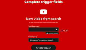 search trigger for youtube on ifttt