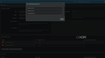 see matching transactions for firefly iii rule