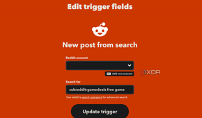 setting a subreddit trigger on ifttt
