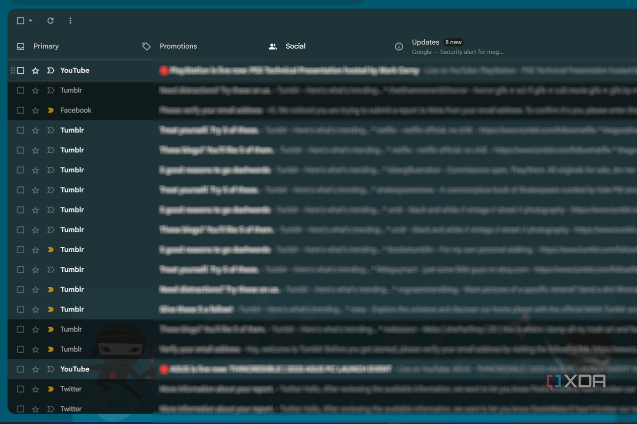 the social tab in gmail