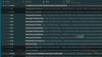 the social tab in gmail