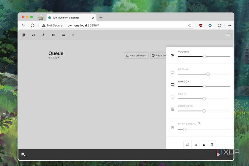 Check the Speakers list on the bottom-left corner of the OwnTone page