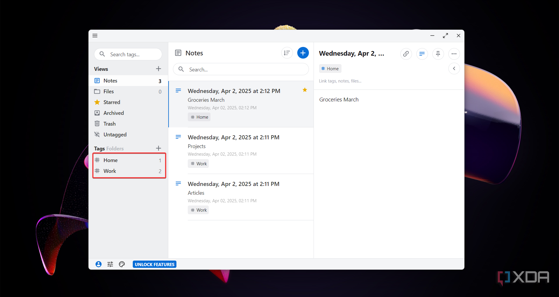 Standard-Notes-folders-and-tags