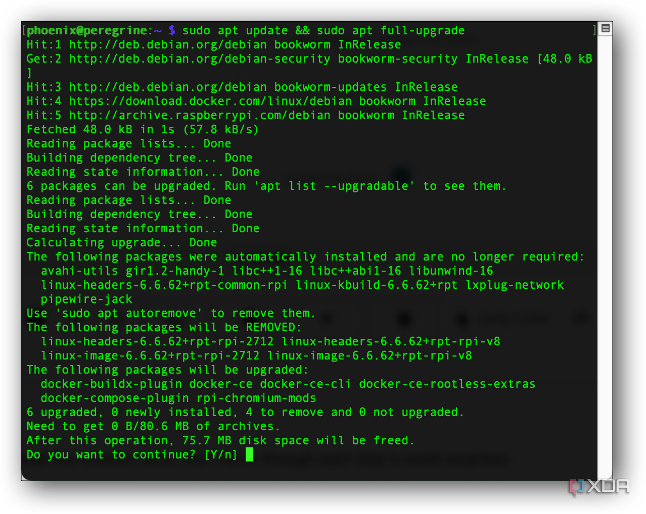 sudo apt update