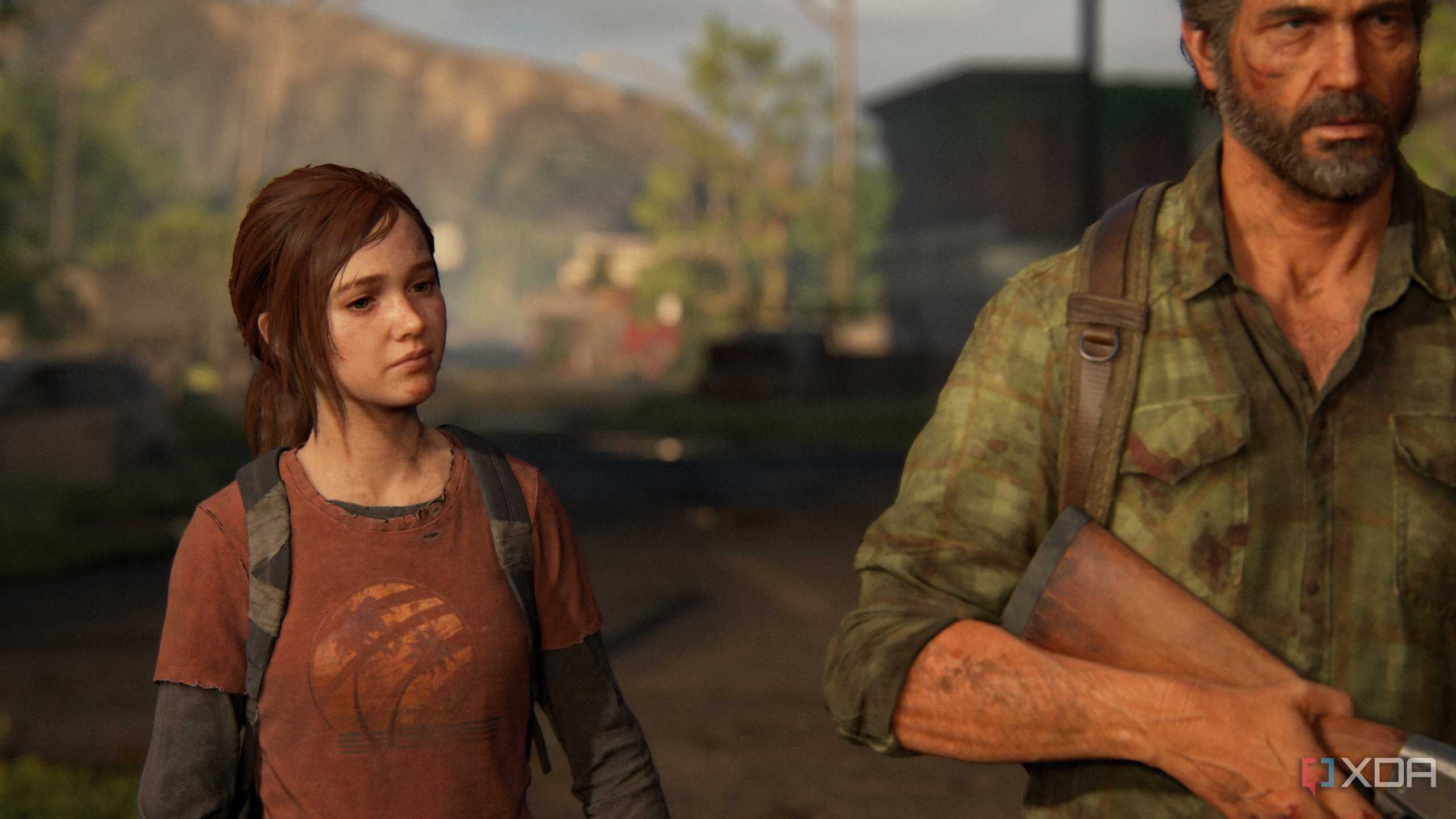An image of Ellie and Joel from the first The Last of Us game.