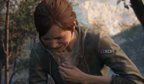 A screenshot from the game The Last of Us Part II Remastered on PC, showing Ellie crying and clutching her chest.