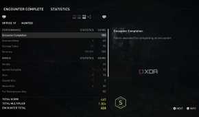 A screenshot from the game The Last of Us Part II Remastered on PC, showing a scoreboard tally of an encounter in the game's No Return mode.