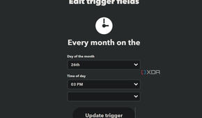 trigger with date and time on ifttt
