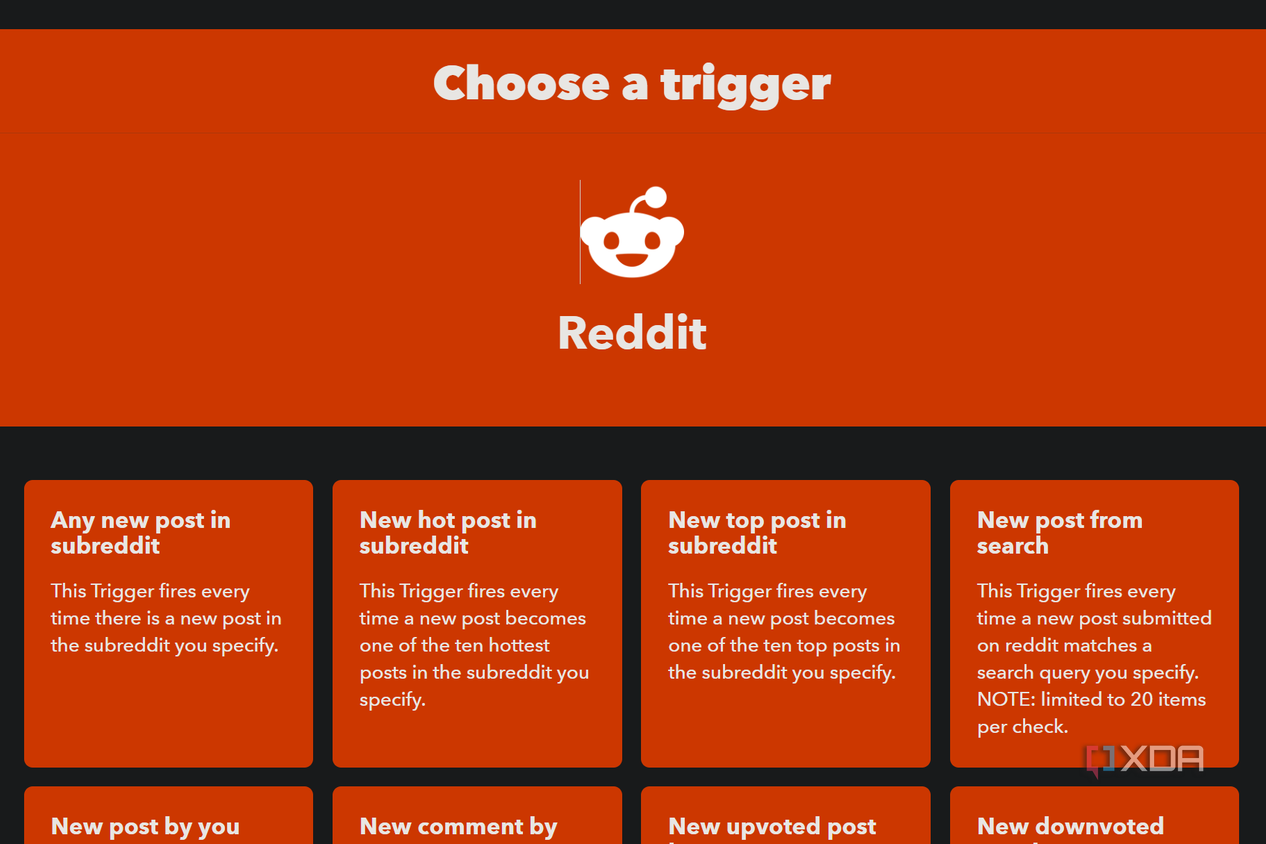 triggers for reddit on ifttt