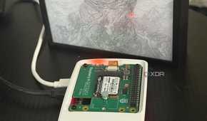 View of Raspberry Pi 5 showing Ethernet and USB ports