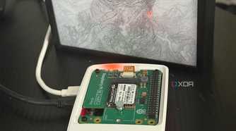View of Raspberry Pi 5 showing Ethernet and USB ports