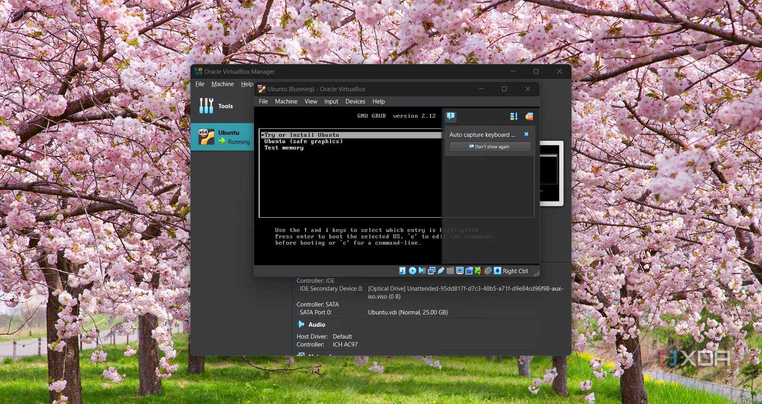 Starting VirtualBox virtual machine on Windows 11
