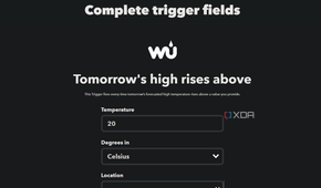 weather forecast temperature trigger for weather underground