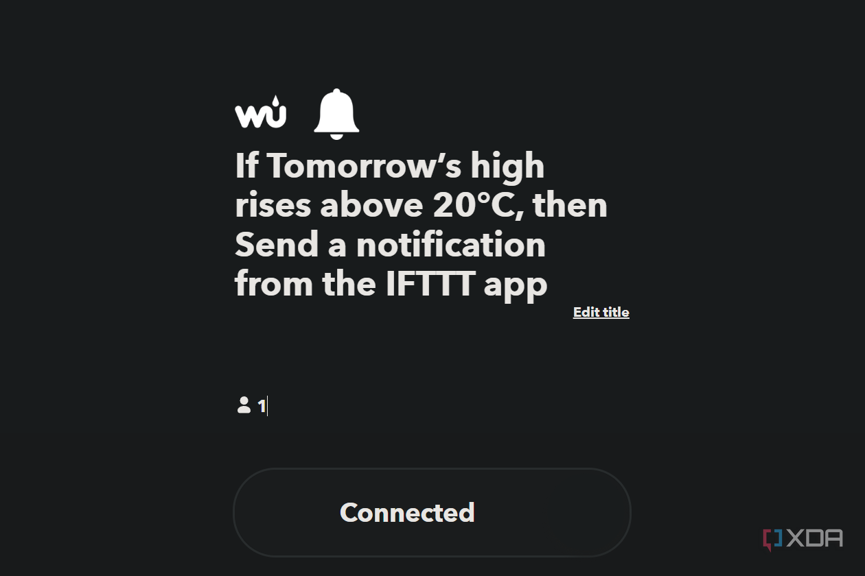 weather undeground applet in ifttt