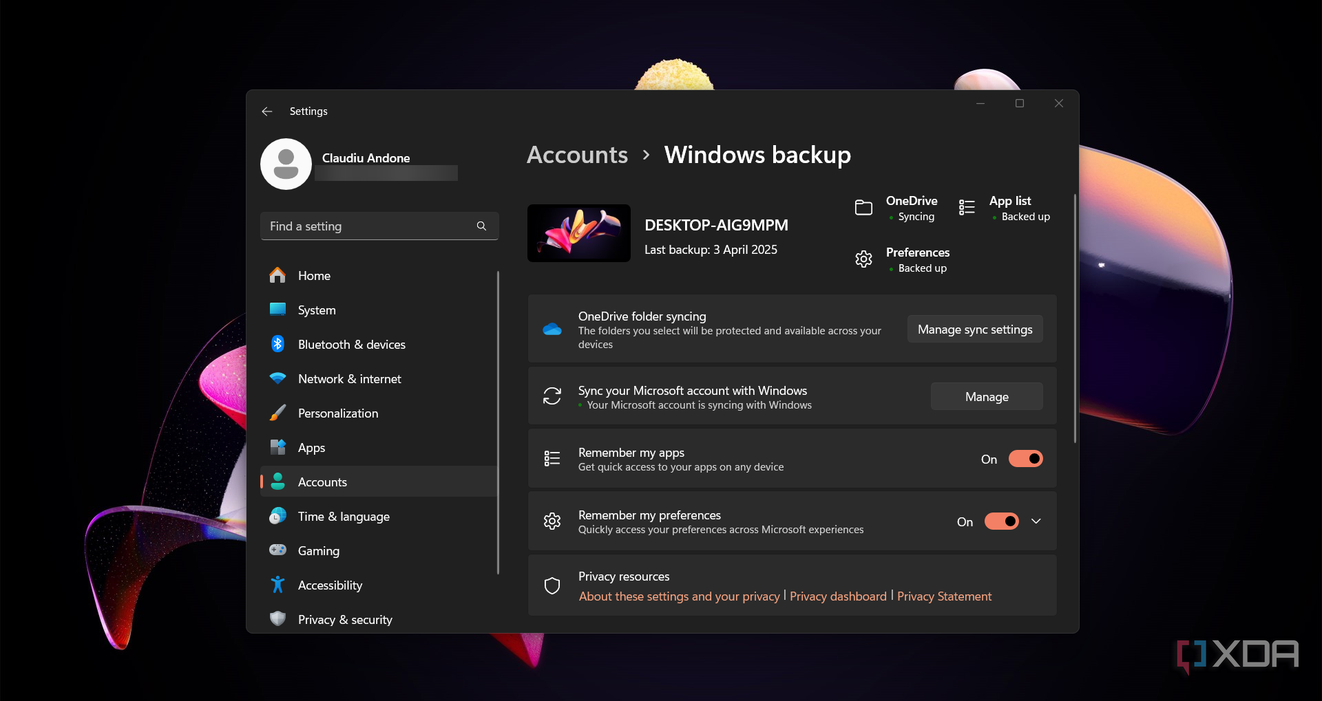 Windows-Backup-settings-configuration