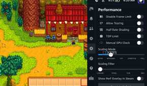 SteamOS's Per-Game Profiles allow easy access to Integer Scaling for ultra-fine pixel art in 2D games.