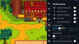 SteamOS's Per-Game Profiles allow easy access to Integer Scaling for ultra-fine pixel art in 2D games.