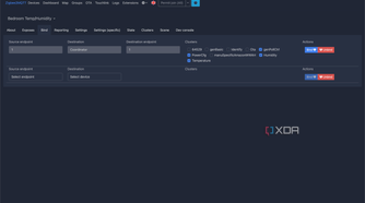 Screenshot of room or area-wise reports settings in Zigbee2MQTT