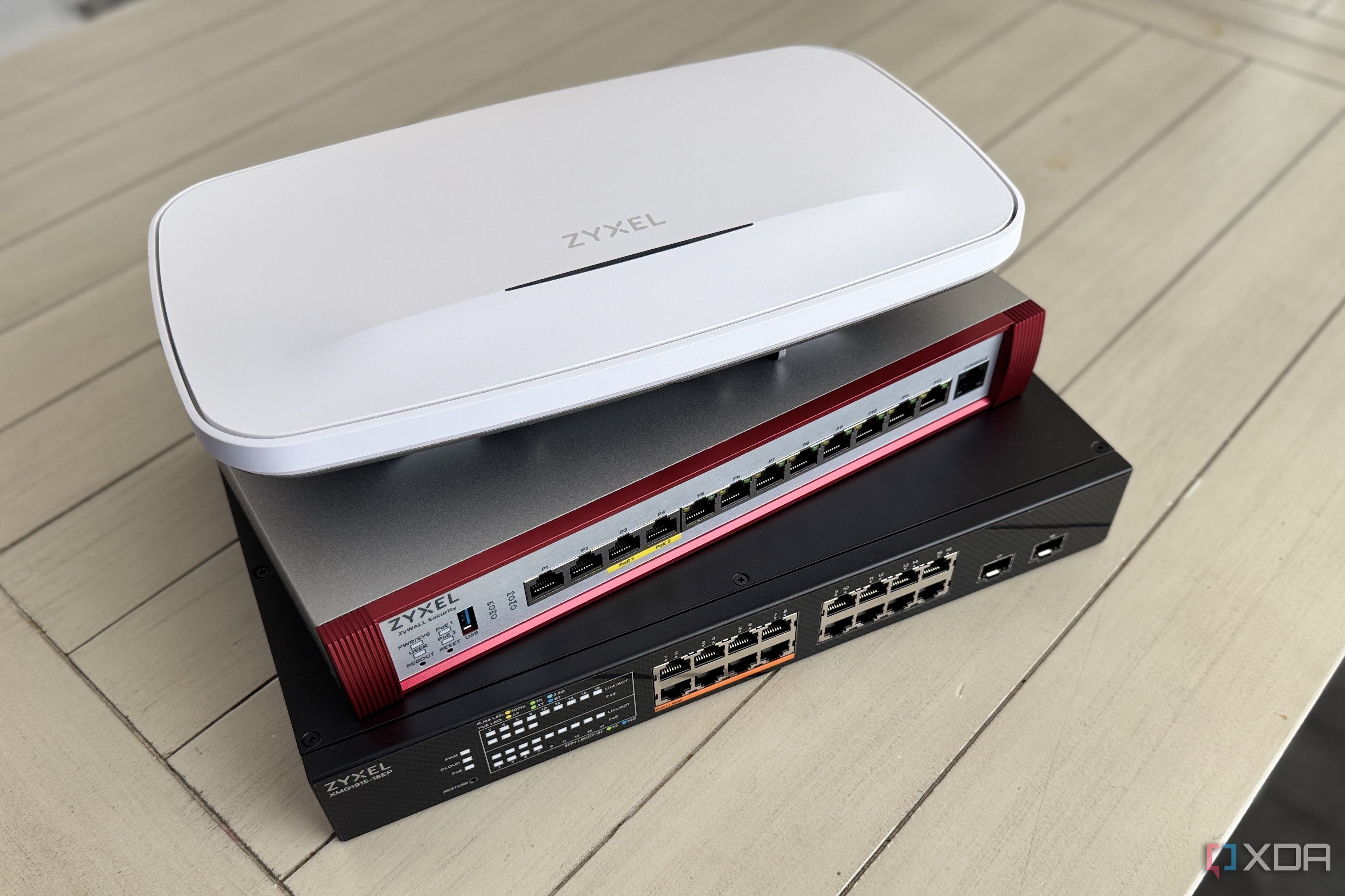 zyxel stack of prosumer network appliances for home network