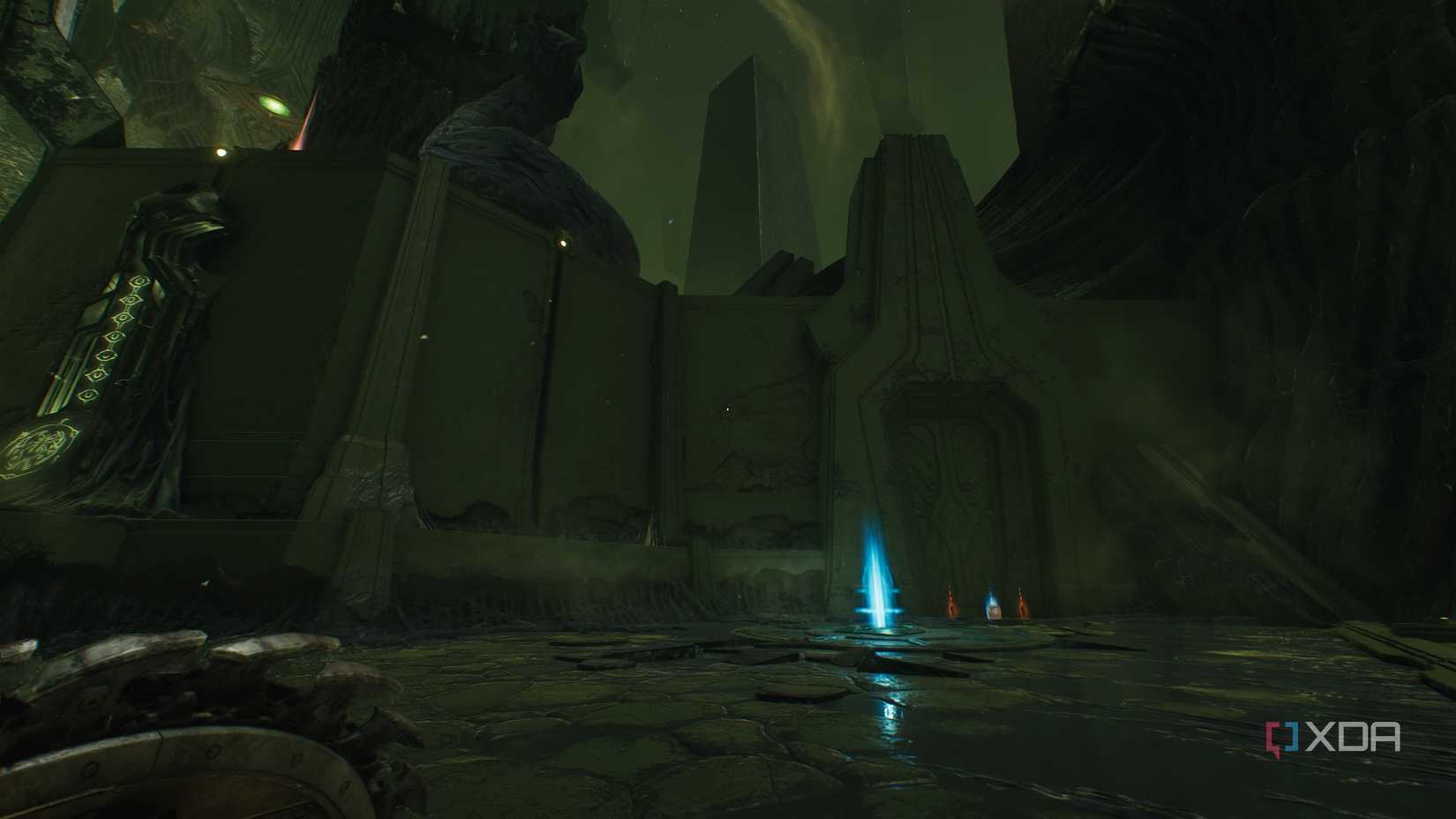 The first jump pad in chapter 15 of Doom: The Dark Ages.