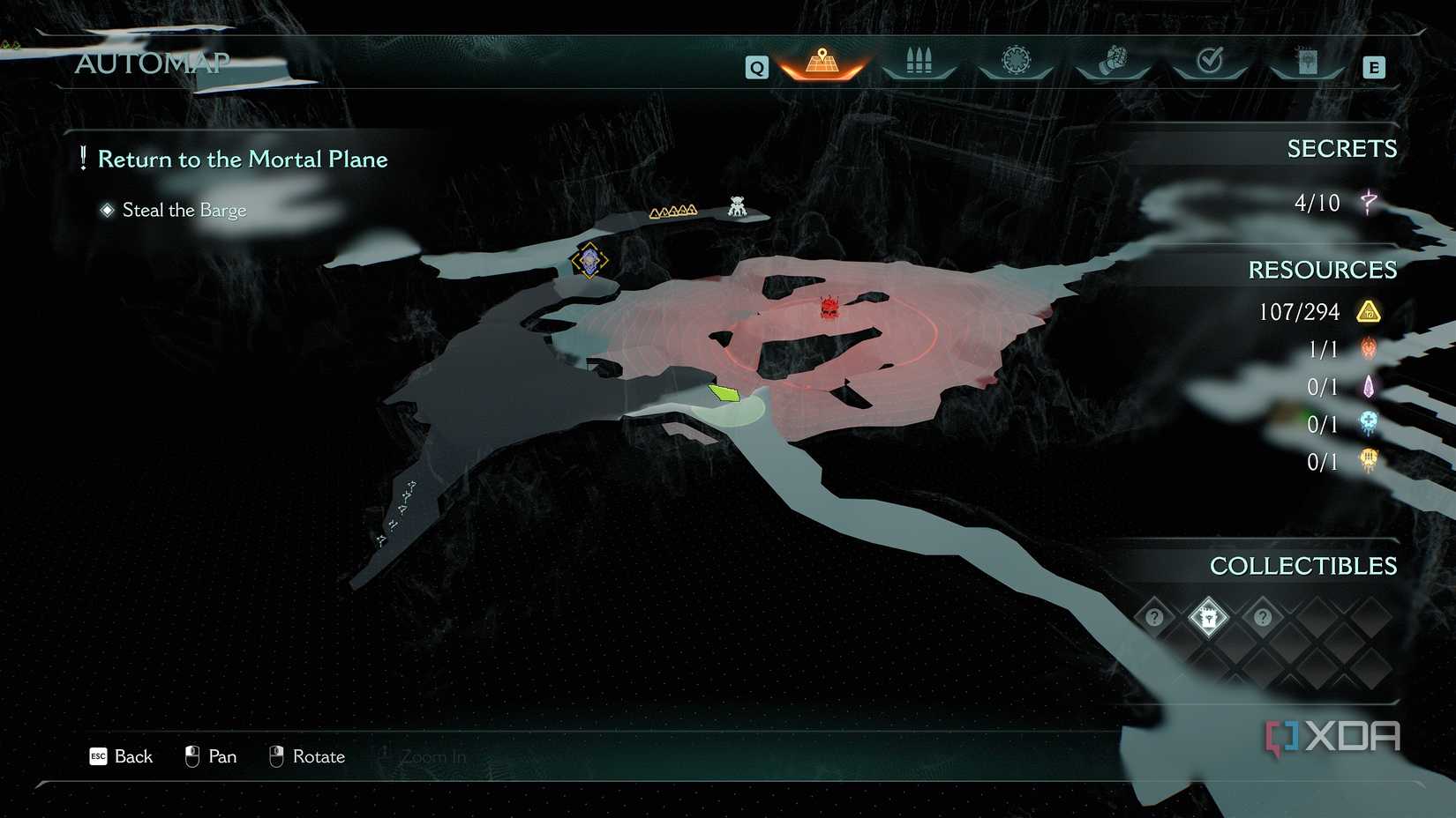 The 3D Automap in Doom: The Dark Ages.