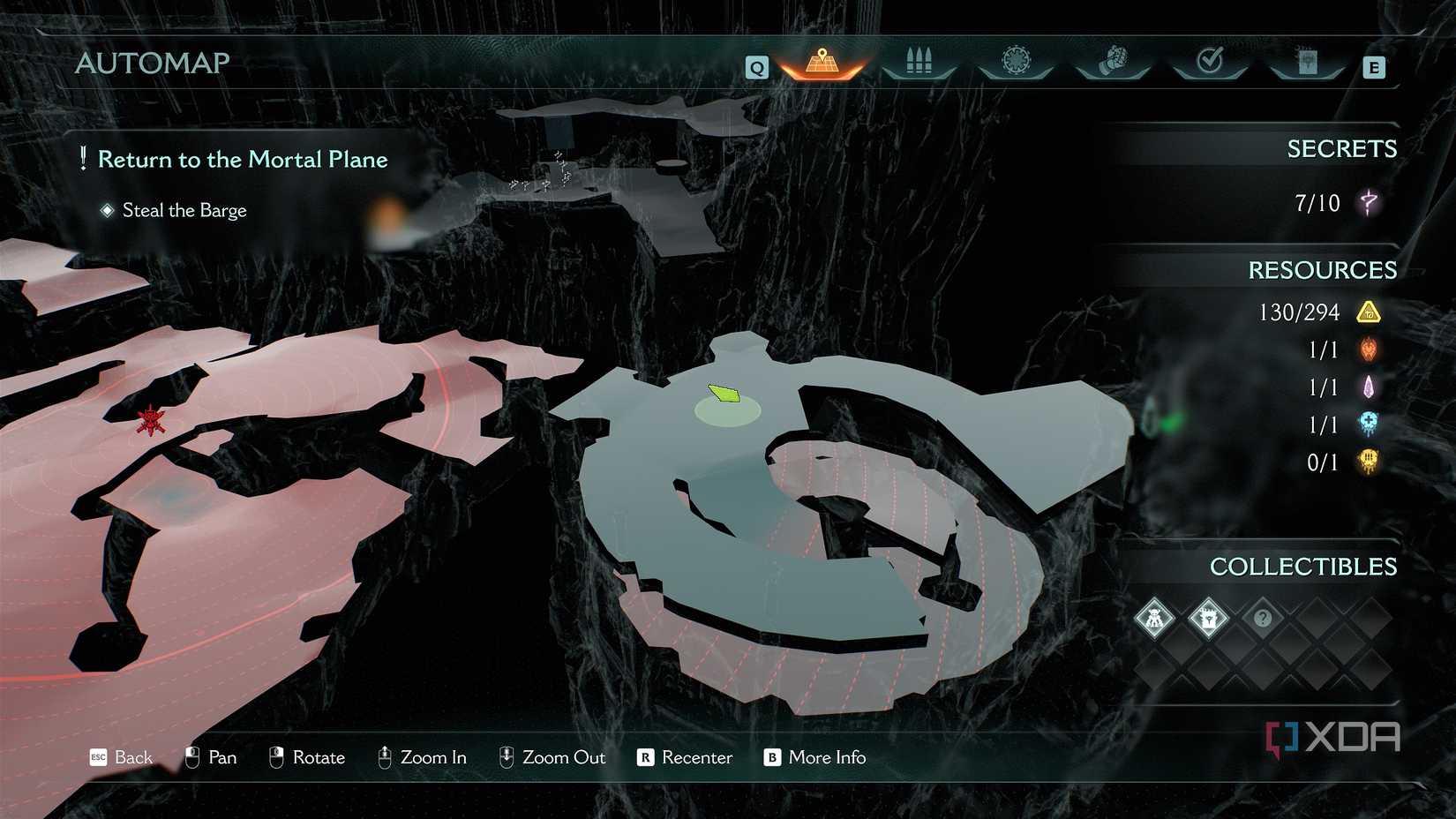 The 3D Automap in Doom: The Dark Ages.