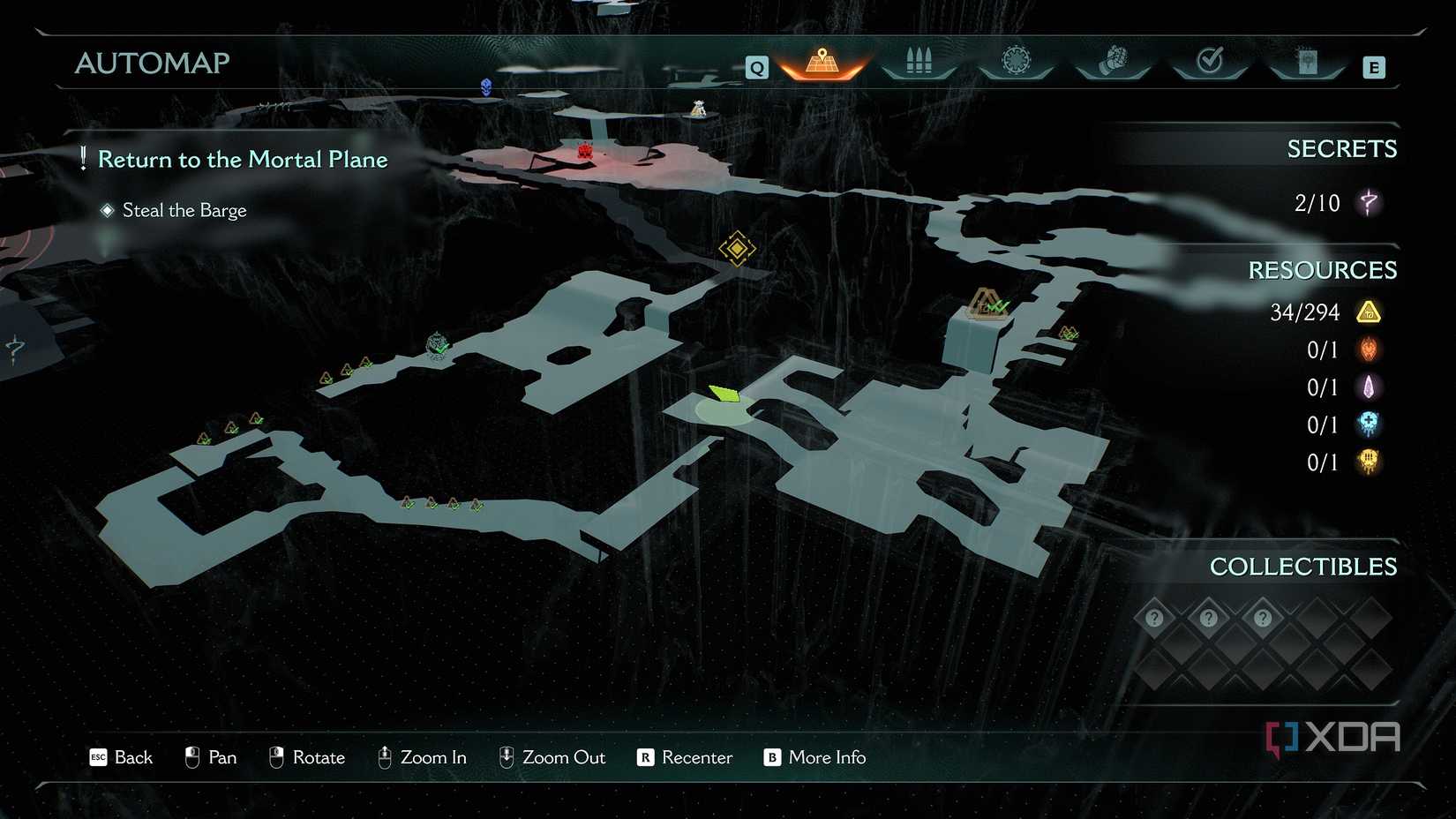 The 3D Automap in Doom: The Dark Ages.