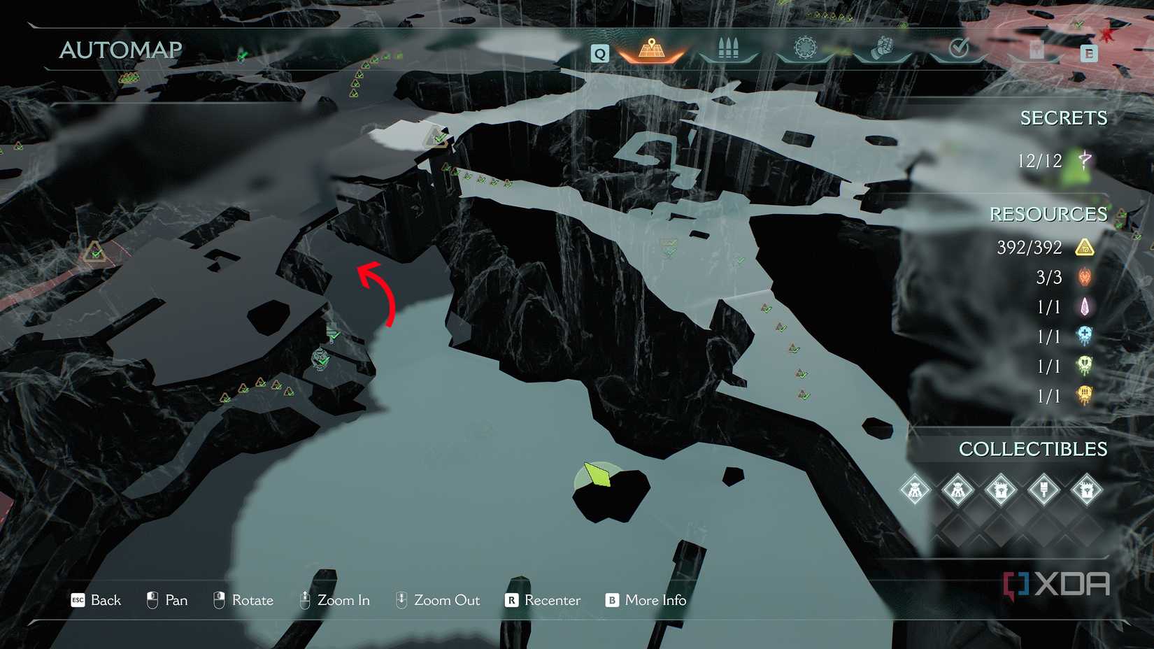 The 3D Automap in Doom: The Dark Ages.