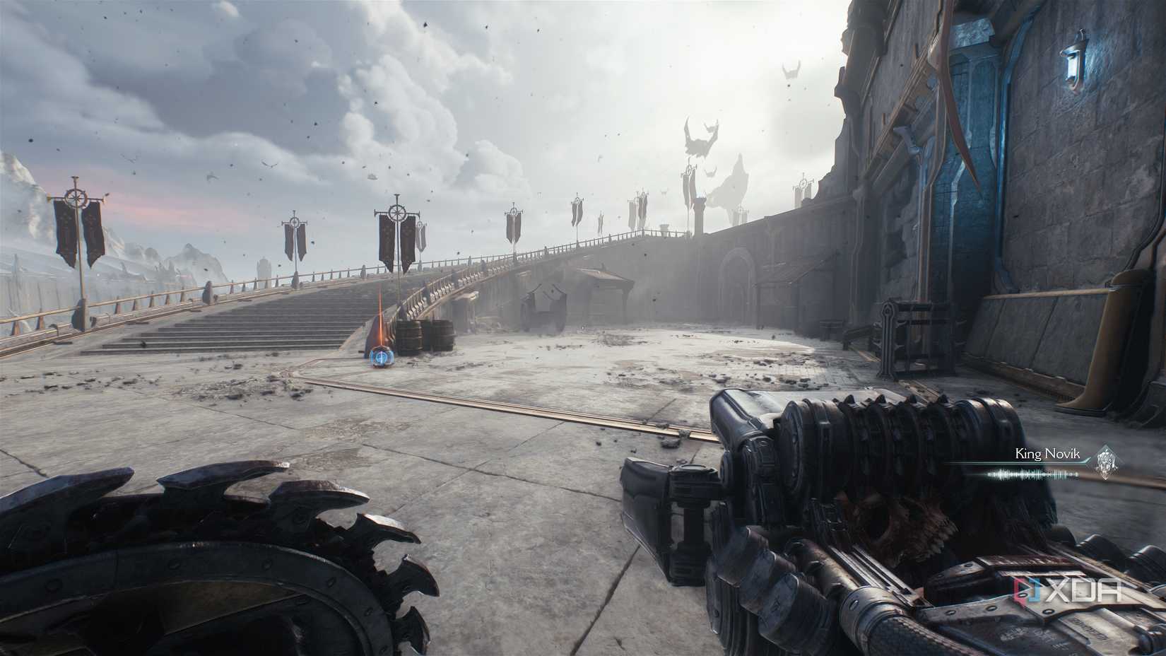 Castle stairs in Doom: The Dark Ages.