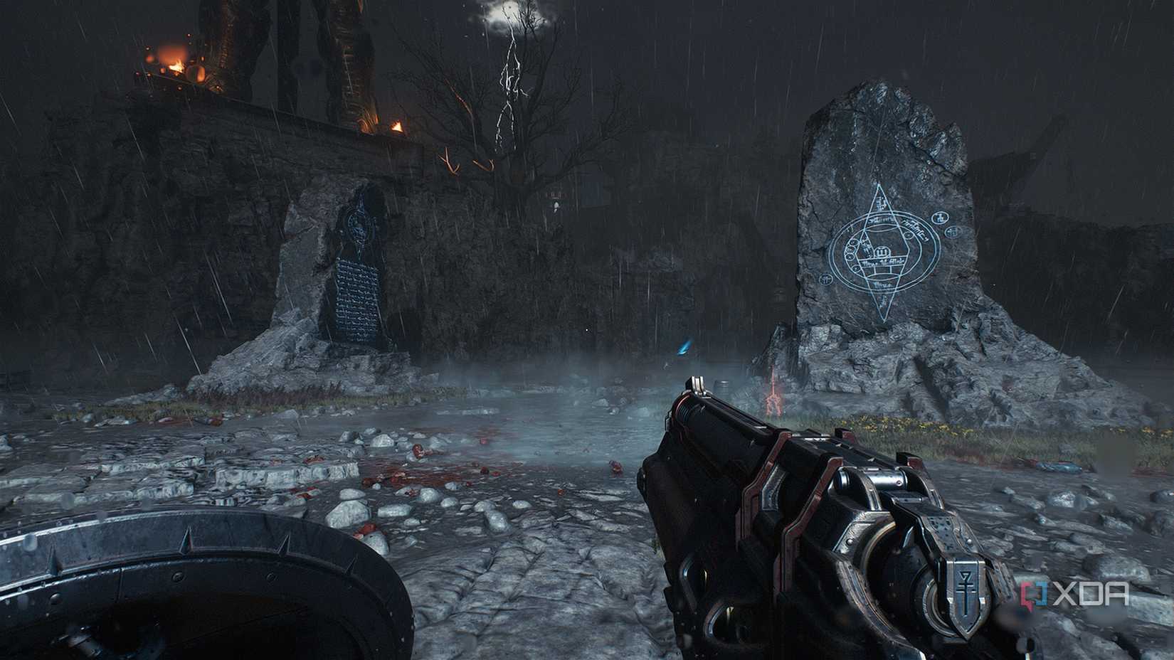 2 huge tombstones in Doom: The Dark Ages.