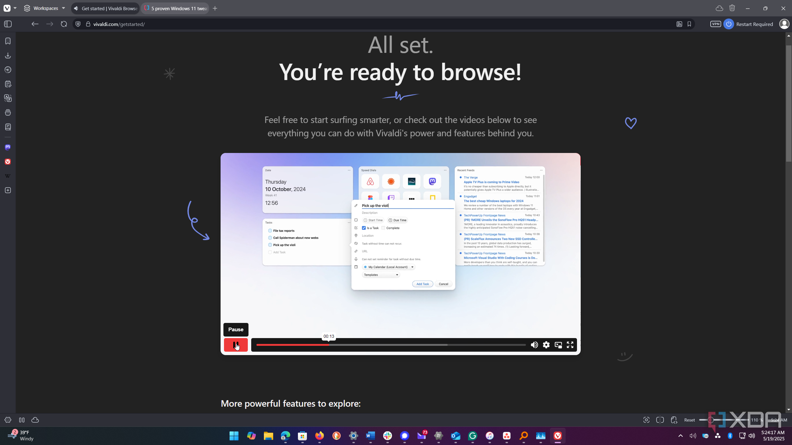 I started using Vivaldi for privacy and productivity and it does both ...
