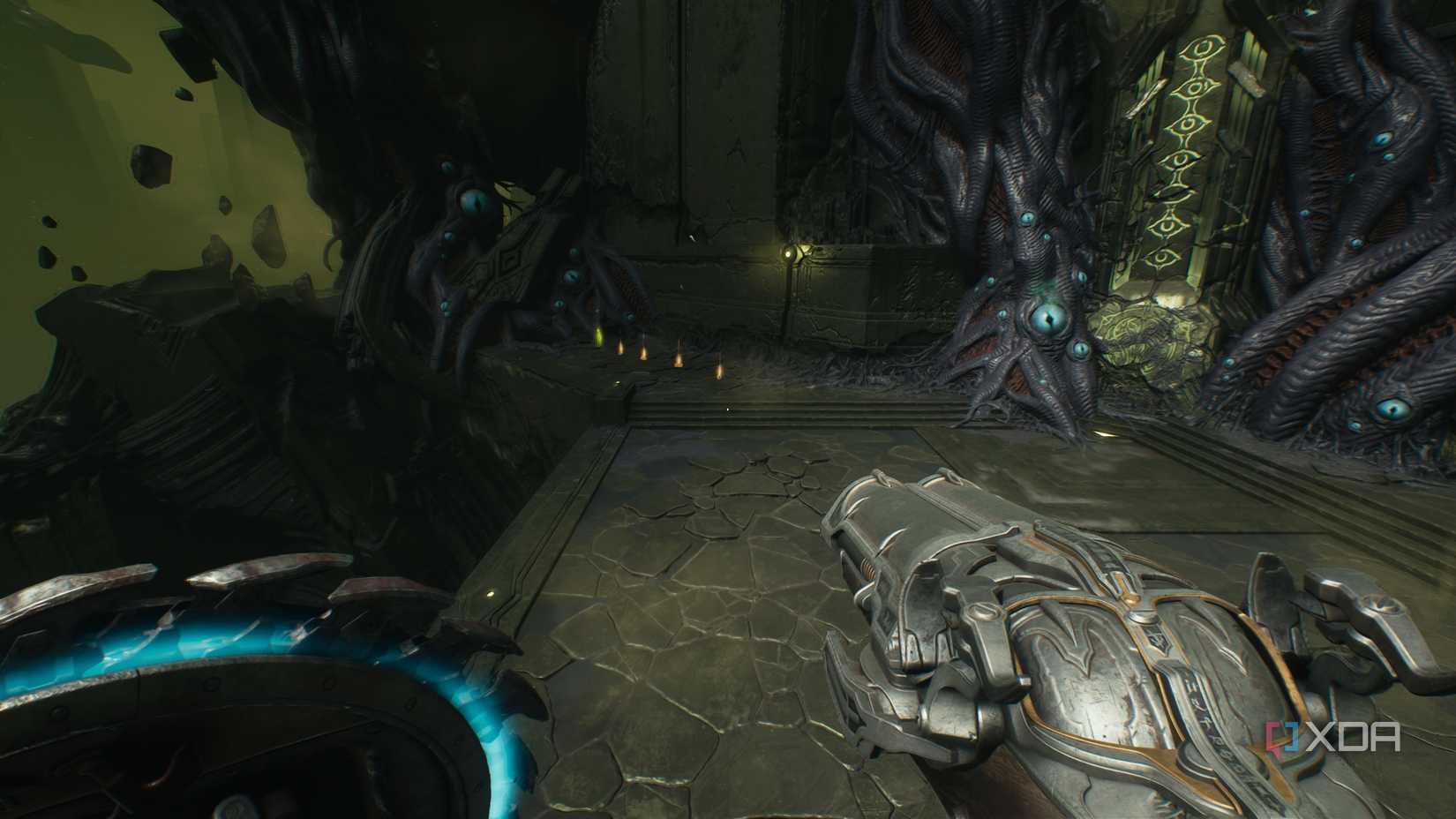 A trail of gold bars and BFC ammo in chapter 15 of Doom: The Dark Ages.