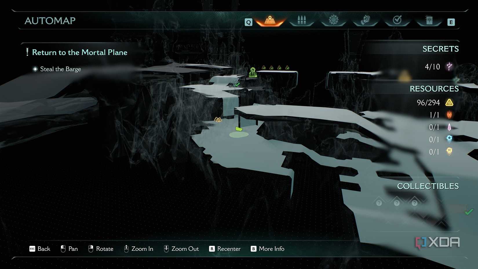 The 3D Automap in Doom: The Dark Ages.